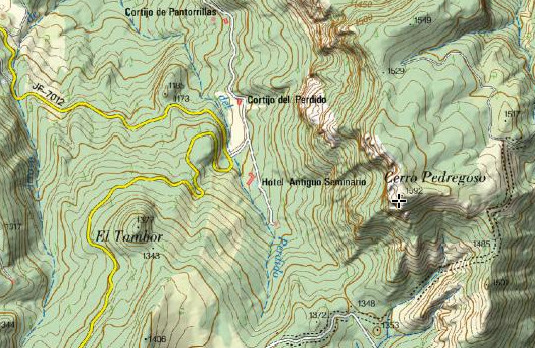 Cerro del Pedregoso - Cerro del Pedregoso. Mapa