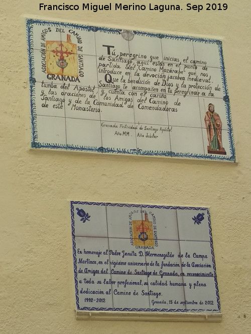 Camino de Santiago Mozrabe - Camino de Santiago Mozrabe. Convento Comendadoras de Santiago - Granada