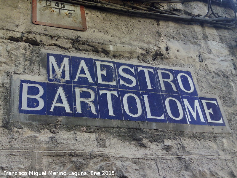 Calle Maestro Bartolom - Calle Maestro Bartolom. Azulejos