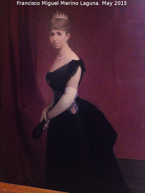 Alfonso XII - Alfonso XII. Mara Cristina cuadro de Pedro Rodrguez de la Torre de 1887. Museo Provincial de Jan