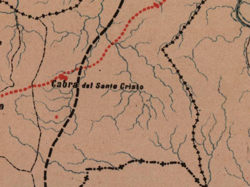 Historia de Cabra de Santo Cristo - Historia de Cabra de Santo Cristo. Mapa 1885