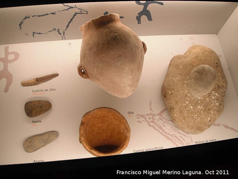 Cueva de Nerja - Cueva de Nerja. Piezas arqueolgicas