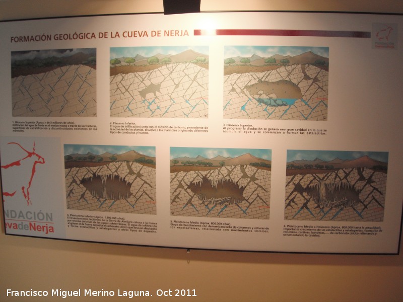 Cueva de Nerja - Cueva de Nerja. Formacin geolgica de la cueva