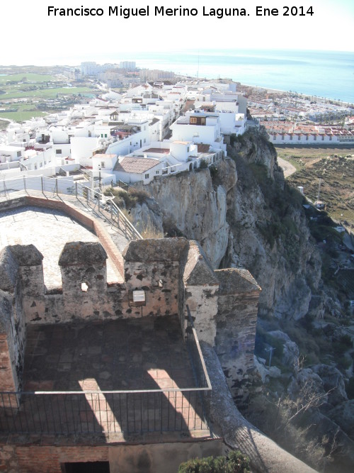 Castillo de Salobrea - Castillo de Salobrea. Salobrea al fondo