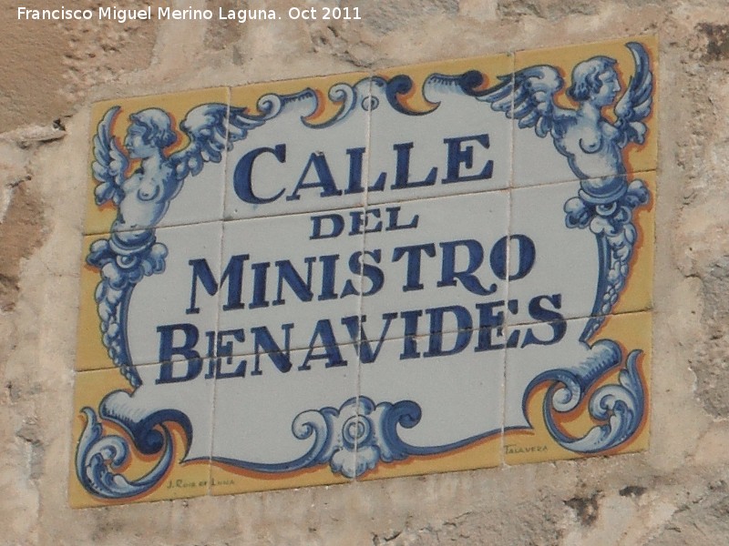 Calle Ministro Benavides - Calle Ministro Benavides. 