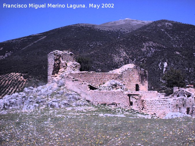 Castillo de Mata Bejid - Castillo de Mata Bejid. Almadn al fondo