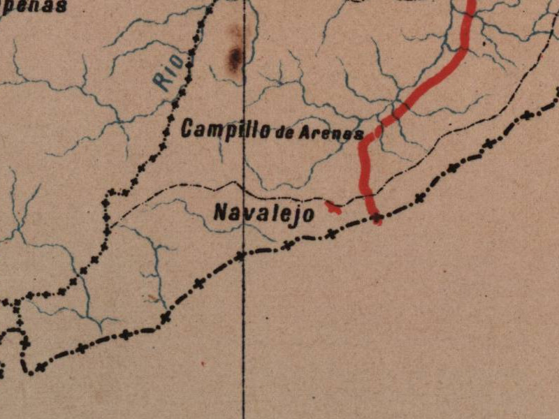 Historia de Campillo de Arenas - Historia de Campillo de Arenas. Mapa 1885