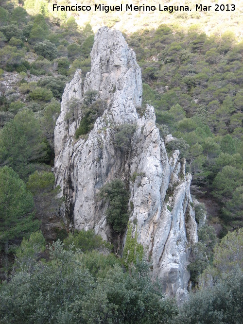 Barranco de la Hoya del Cao - Barranco de la Hoya del Cao. Formacin rocosa