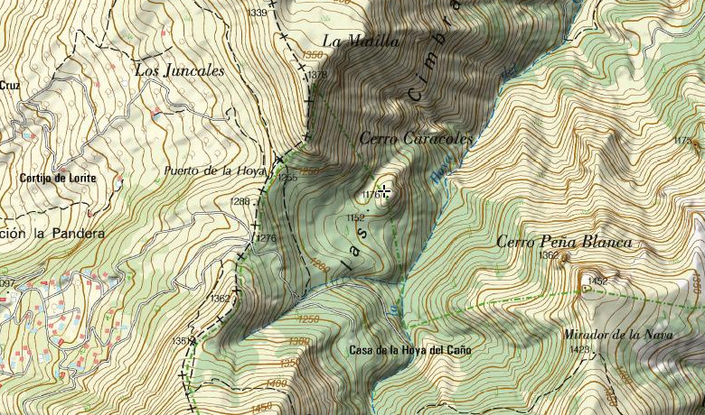 Cerro Caracoles - Cerro Caracoles. Mapa