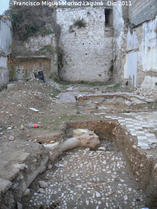 Excavacin arqueolgica Calle Puerta de Martos n 25 - Excavacin arqueolgica Calle Puerta de Martos n 25. Calzada original