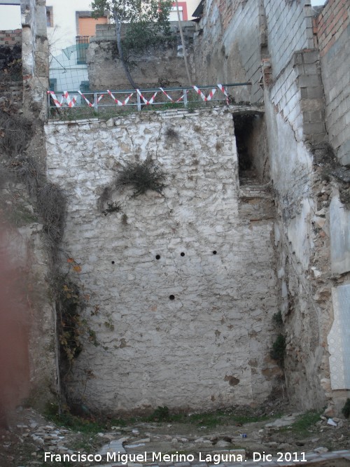 Excavacin arqueolgica Calle Puerta de Martos n 25 - Excavacin arqueolgica Calle Puerta de Martos n 25. Muro del fondo