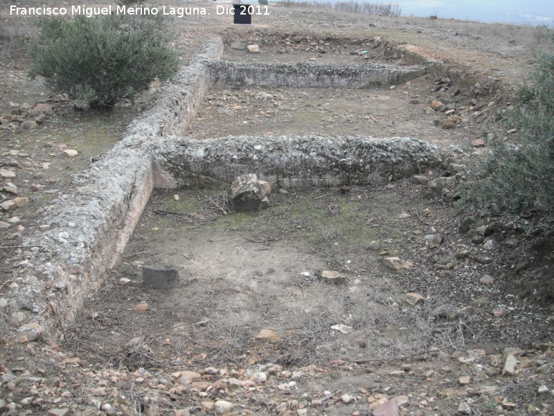 Cstulo. Castellum aquae principal - Cstulo. Castellum aquae principal. Parte superior de la cisterna principal