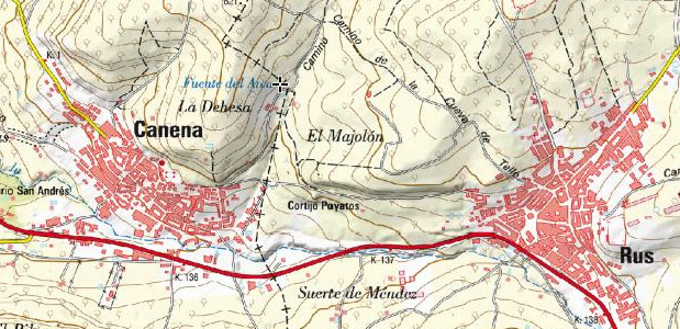 Lavadero de la Fuente del Arca - Lavadero de la Fuente del Arca. Mapa