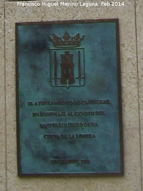 Monumento al Exvoto Ibero - Monumento al Exvoto Ibero. Placa
