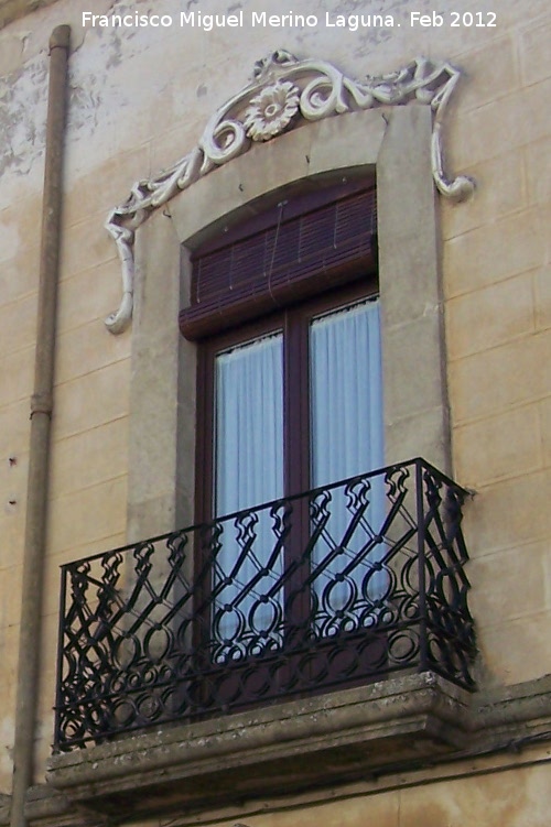 Casa de la Avenida Virgen de la Consolacin n 6 - Casa de la Avenida Virgen de la Consolacin n 6. Balcn