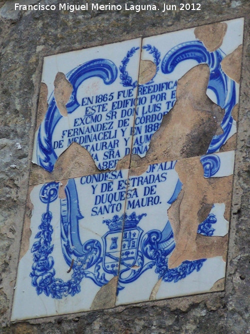Convento de San Miguel de La Almoraima - Convento de San Miguel de La Almoraima. Azulejos