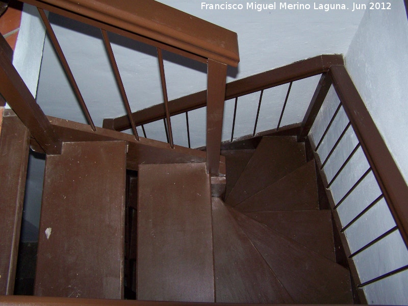 Convento de San Miguel de La Almoraima - Convento de San Miguel de La Almoraima. Escaleras de la torre