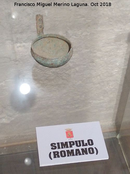 Historia de Castellar - Historia de Castellar. Simpulo romano. Museo de la Colegiata