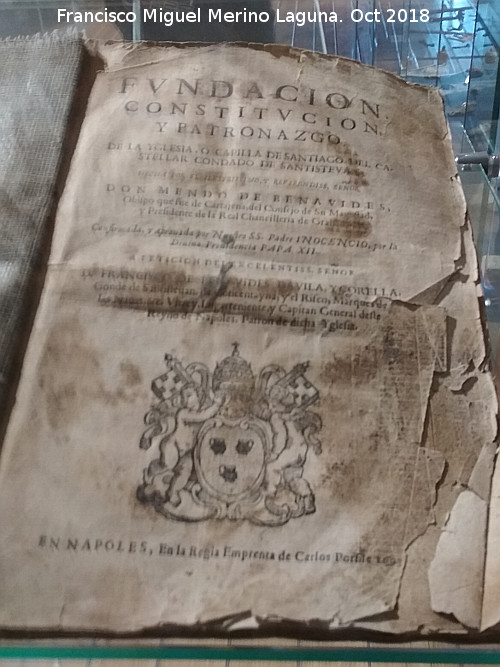 Colegiata de Santiago - Colegiata de Santiago. Documento de fundacin