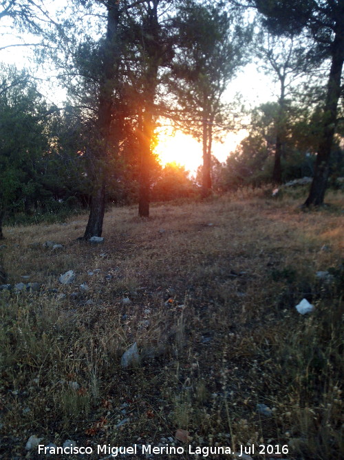 Cerro San Cristbal - Cerro San Cristbal. Ocaso