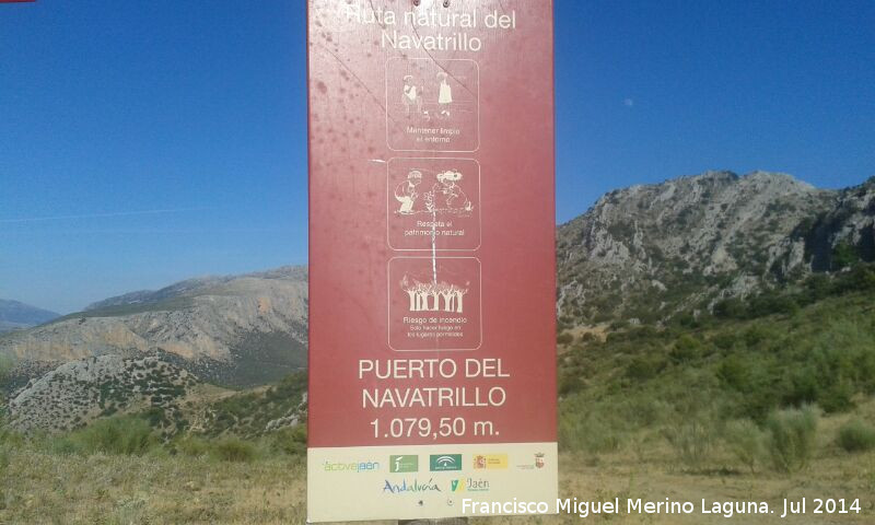 Puerto de Navaltrillo - Puerto de Navaltrillo. Cartel