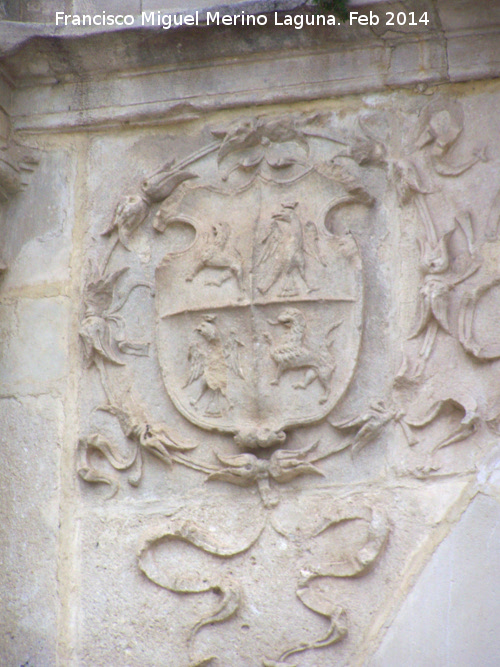 Palacio Ducal de Medinaceli - Palacio Ducal de Medinaceli. Escudo izquierdo