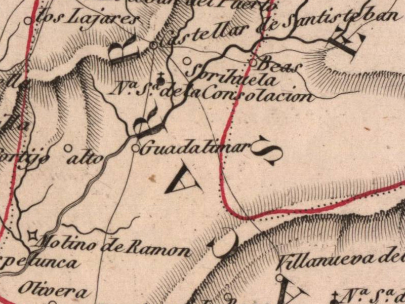 Castillo de la Consolacin o Espinosa - Castillo de la Consolacin o Espinosa. Mapa 1847