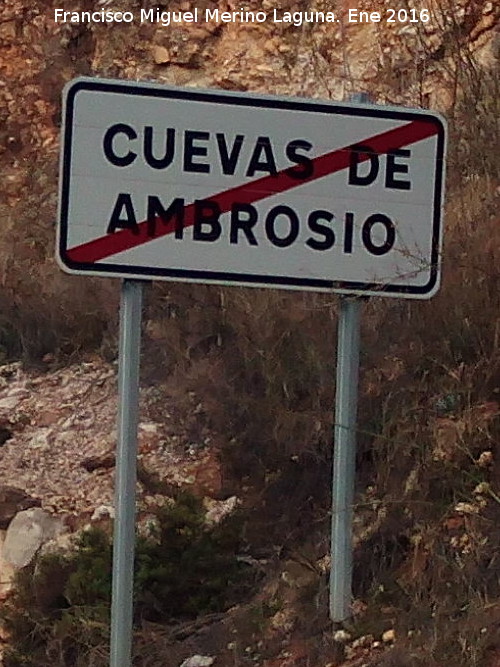 Aldea Cuevas de Ambrosio - Aldea Cuevas de Ambrosio. Cartel