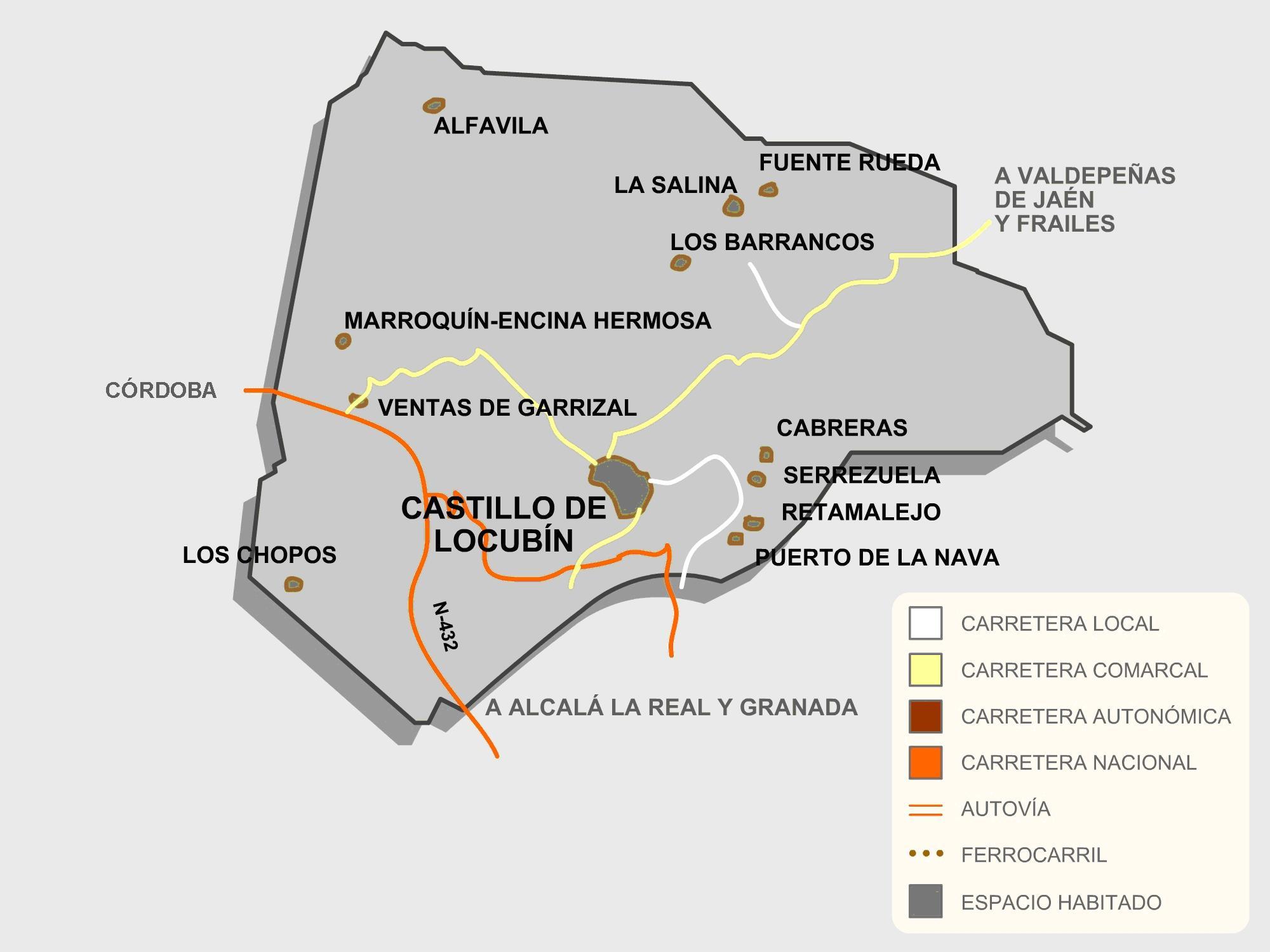 Castillo de Locubn - Castillo de Locubn. Mapa