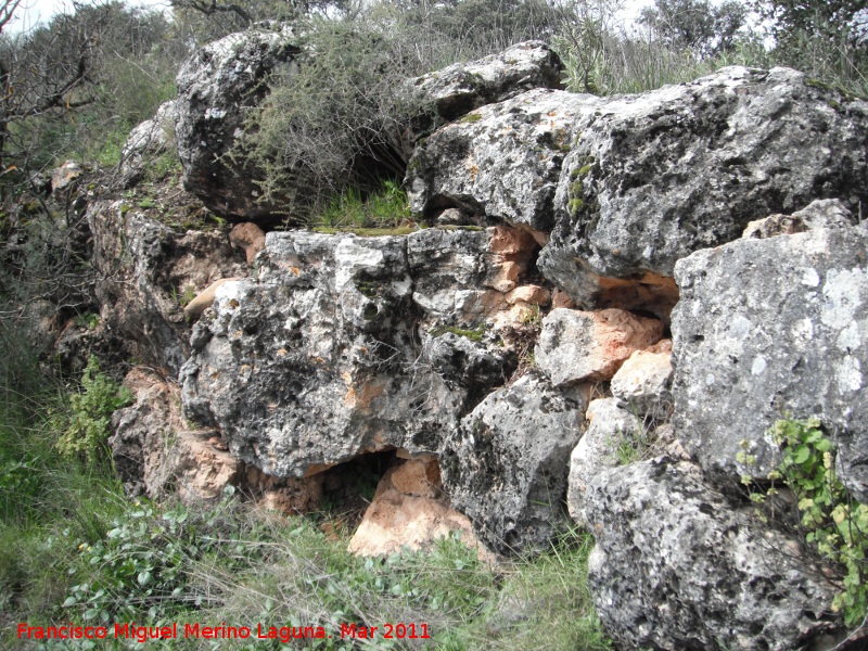 Oppidum de Encina Hermosa - Oppidum de Encina Hermosa. Muralla ciclopea