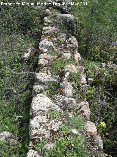 Oppidum de Encina Hermosa - Oppidum de Encina Hermosa. Muro