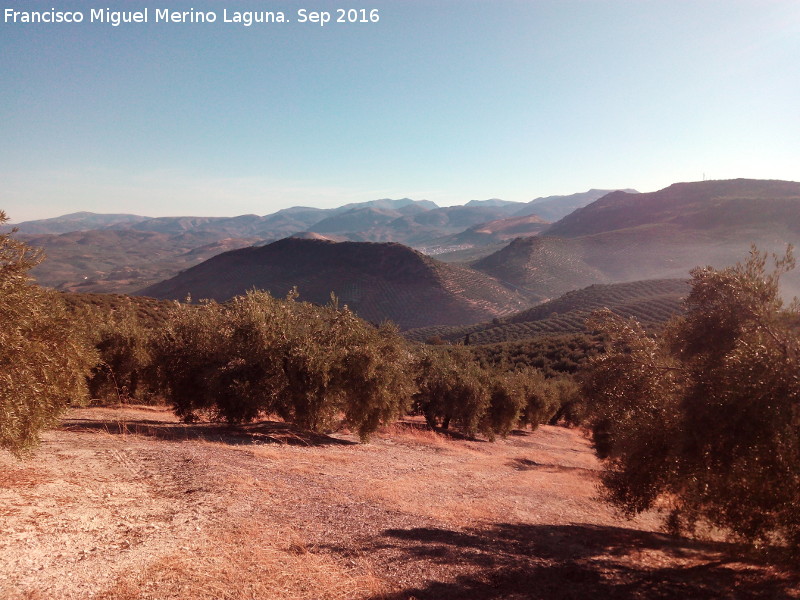 Torren de las Mimbres - Torren de las Mimbres. Vistas hacia Castillo de Locubn