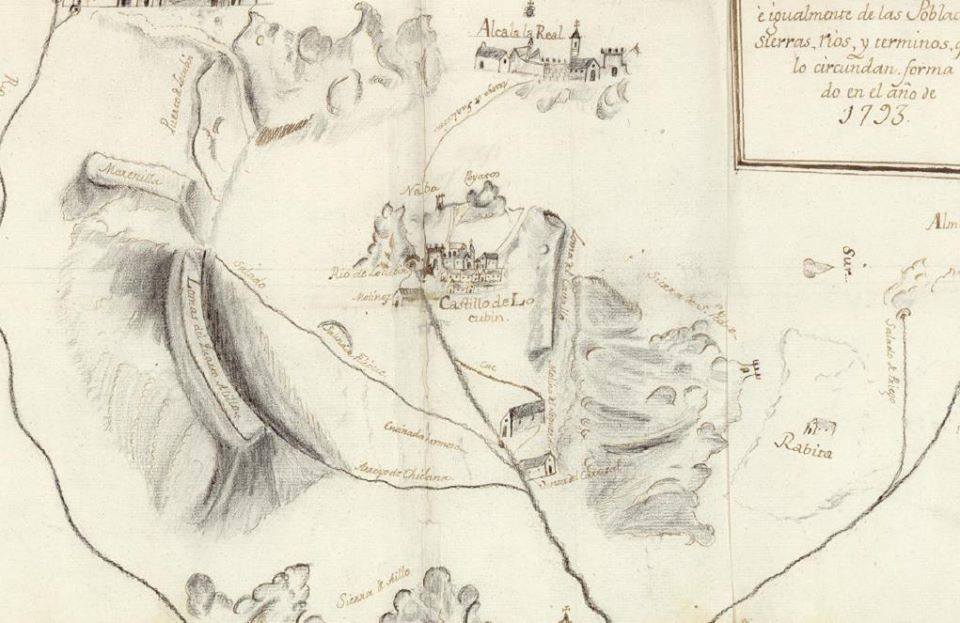 Historia de Castillo de Locubn - Historia de Castillo de Locubn. Plano 1793