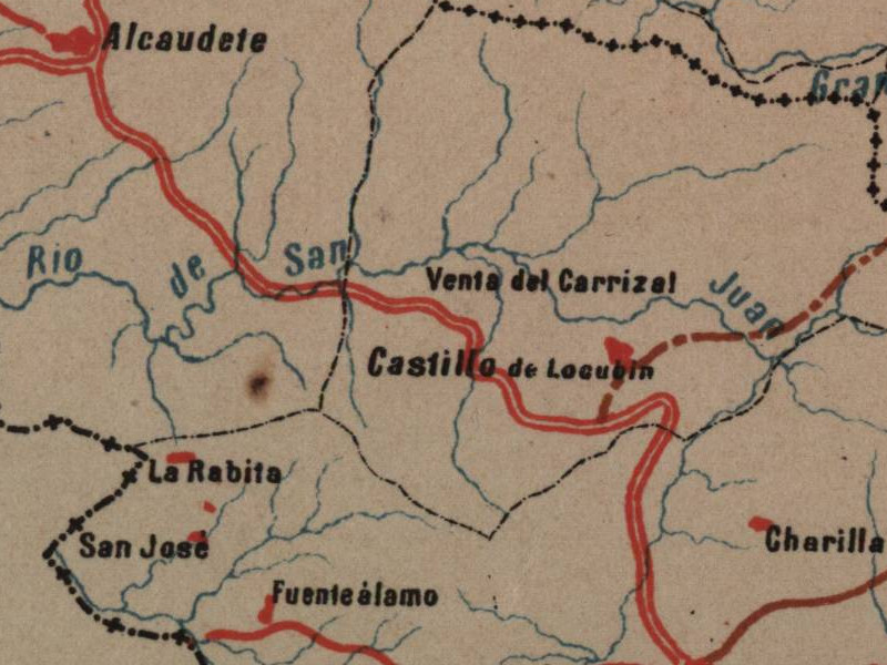Aldea Ventas del Carrizal - Aldea Ventas del Carrizal. Mapa 1885