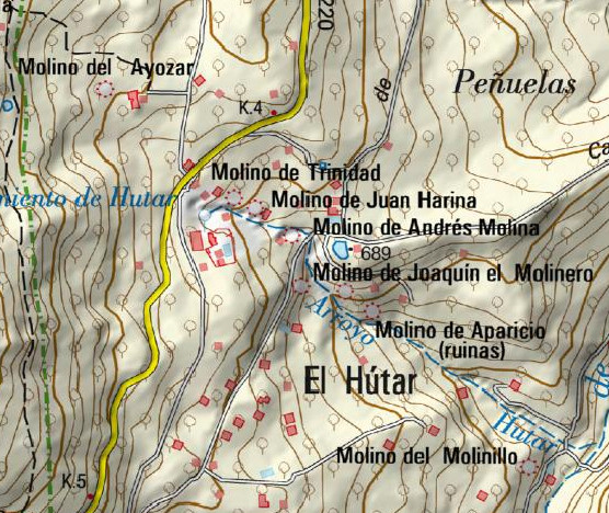 Molino de Trinidad - Molino de Trinidad. Mapa