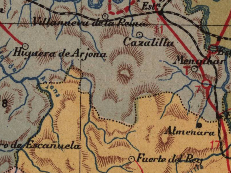 Historia de Cazalilla - Historia de Cazalilla. Mapa 1901