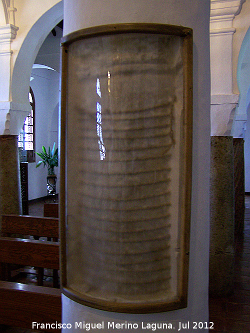 Ermita de la Virgen de Gracia - Ermita de la Virgen de Gracia. Columna original