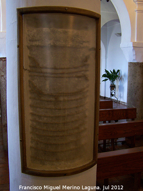 Ermita de la Virgen de Gracia - Ermita de la Virgen de Gracia. Columna original