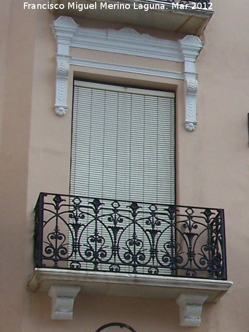 Casa de la Calle del Carmen n 21 - Casa de la Calle del Carmen n 21. Balcn del primer piso
