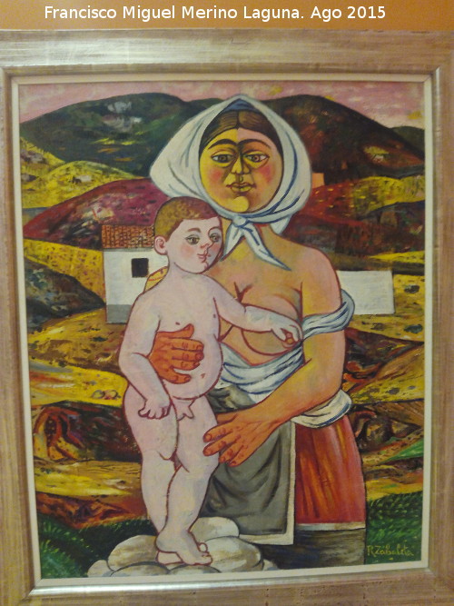 Rafael Zabaleta Fuentes - Rafael Zabaleta Fuentes. Maternidad. 1949. Museo Provincial de Jan
