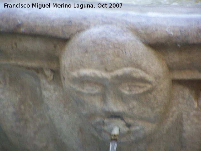 Convento de la Merced - Convento de la Merced. Cara de la fuente del claustro