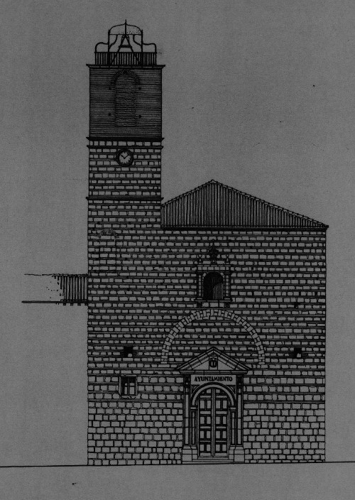 Convento de la Merced - Convento de la Merced. Alzado. IPCE 1976