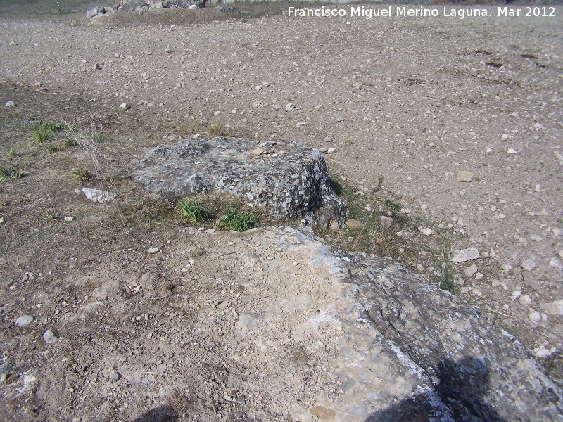 Oppidum Cerro San Cristbal - Oppidum Cerro San Cristbal. Grandes bloques de la muralla