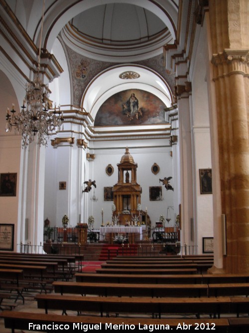 Iglesia de San Sebastin - Iglesia de San Sebastin. Nave central