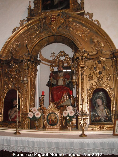 Iglesia de San Sebastin - Iglesia de San Sebastin. Retablo de San Pedro