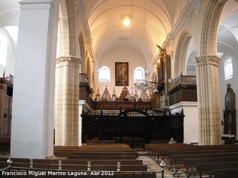 Iglesia de San Sebastin - Iglesia de San Sebastin. Nave central