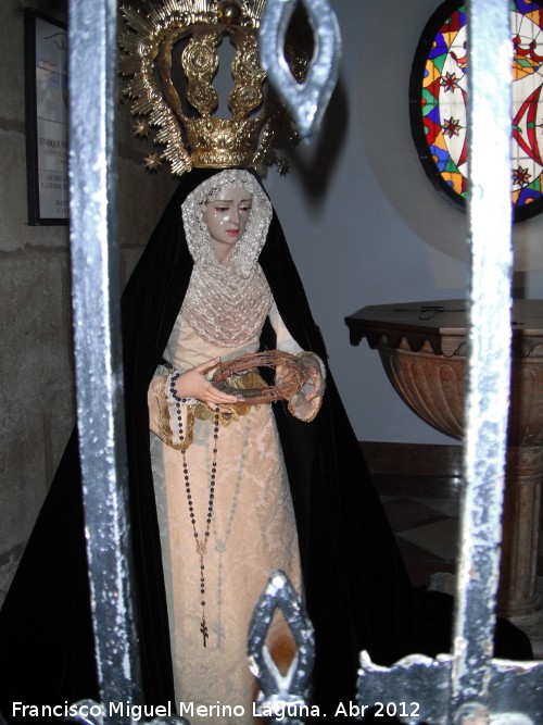 Iglesia de San Sebastin - Iglesia de San Sebastin. Virgen de las Penas