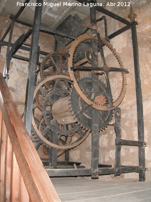 Alcazaba. Torre del Homenaje - Alcazaba. Torre del Homenaje. Maquinaria del reloj