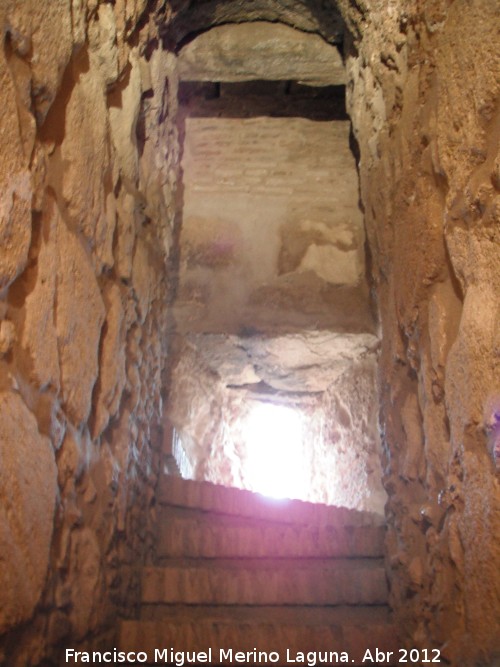 Alcazaba. Torre del Homenaje - Alcazaba. Torre del Homenaje. Escaleras