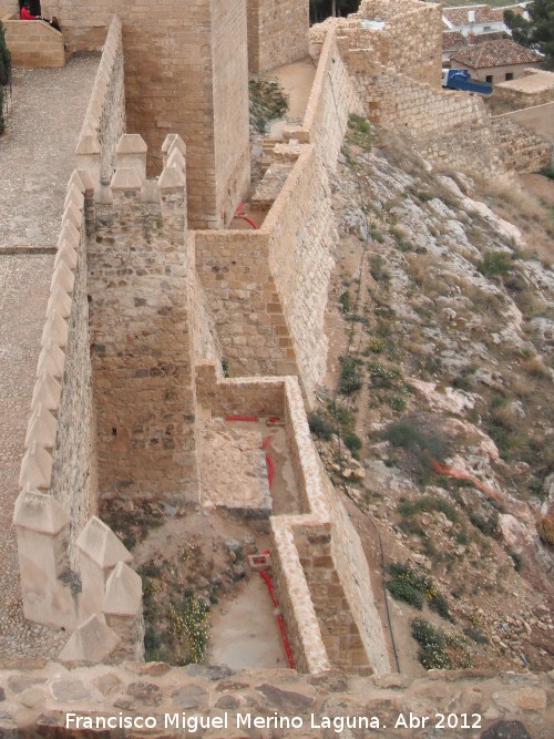 Alcazaba. Barbacana - Alcazaba. Barbacana. De la Muralla Sur